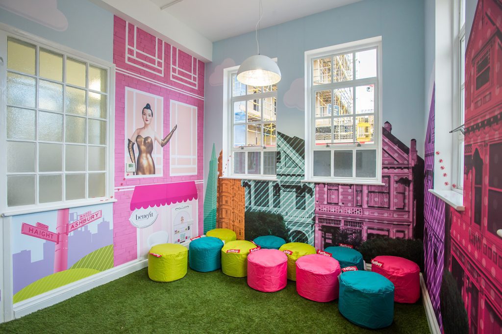 Benefit Cosmetics UK & Ireland Office Fit-Out Spacio